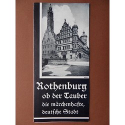 Prospekt Rothenburg ob der Tauber die märchenhafte, deutsche Stadt (BY) 