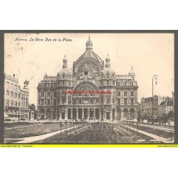 AK - Anvers - La Gare - Vue de la Place (Belgien) 