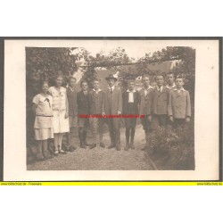 AK - Foto Piaristenschüler mit Lehrer (Krems 5. Juli 1930) 