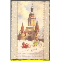 AK - Krems - Ein frohes Weihnachtsfest und viel Glück zum Jahreswechsel 