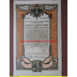 Dritte Österreichische Kriegsanleihe No. 027,825 / 1915