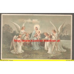 AK - Engel mit Maria und Jesukind 