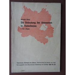 Schriftreihe Heimat und Volk / Die Bedeutung der Ortsnamen in Niederdonau Heft Nr. 20 (1941)