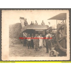 Foto I WK - Dreschmaschine Hofherr-Schrantz-Clayton-Shuttleworth (8,5cm x 11,5cm) 