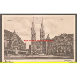 AK - Bremen - Marktplatz - Rathaus - Dom - Börse (HB) 