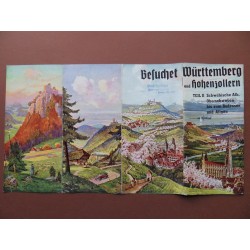 Prospekt Besuchet Württemberg und Hohenzollern 1938 (BW) 