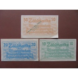 Zahlmarke der Offiziersabt. des Kriegsgefangenlagers Sigmundsherberg (NÖ)
