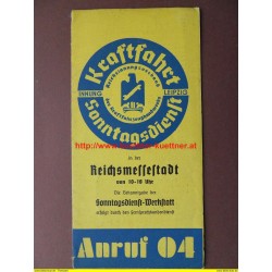 Prospekt Kraftfahrt Sonntagsdienst - Reichsmessestadt (SN) 