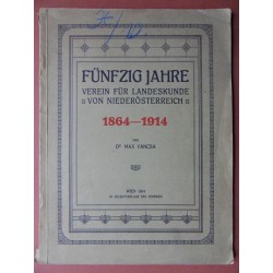 Fünfzig Jahre Verein für Landeskunde (1864 - 1914)
