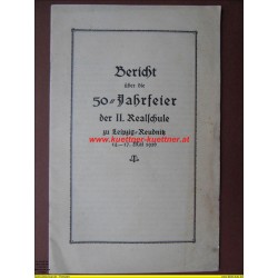 Bericht 50 Jahrfeier Realschule zu Leipzig (1926)