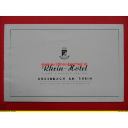 Prospekt Rhein Hotel vormals Rheinischer Hof - Andernach (RP)