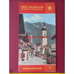Shell - Wegweiser 10 Schwaben -  Oberbayern
