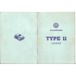 Typenschein - Volkswagen Type 11 Luxus - 1962
