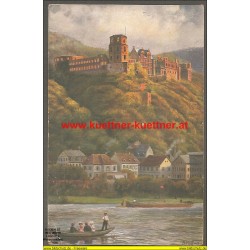 AK - Das Heidelberger Schloß von der Hirschgasse (BW)