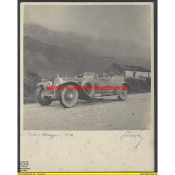 Foto - Oldtimer Sportwagen in den Abruzzen 1930 (15,5cm x 12,5cm) 