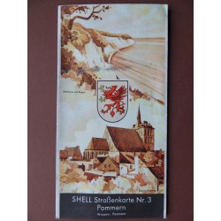 Shell Straßenkarte Nr. 3 - Pommern