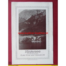 Prospekt Hintersee bei Berchtesgaden (30er Jahre)
