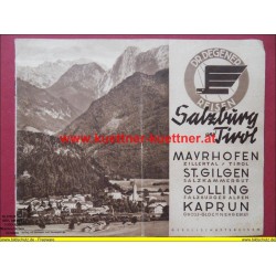 Prospekt Degener Reisen Salzburg und Tirol (30er Jahre)