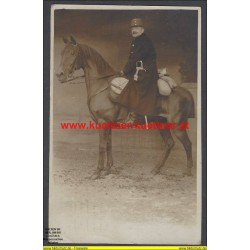 Foto I WK - Offizier der K. u. k. Train-Division No. 14 (13,5cm x 9cm)