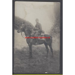 Foto I WK - Offizier zu Pferd (14cm x 9cm)