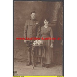 Foto - Belgischer Soldat mit Ehefrau
