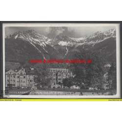 AK - Hotel Kaiserhof gegen die Innsbrucker Nordkette (T)