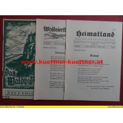 Das Waldviertel 5. Jahrg. / Sept. - Okt. 1956 / Folge 9-10 mit Waldviertler Heimat u. Heimatland