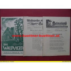 Das Waldviertel 6. Jahrg. / März-April 1957 / Nr. 3-4 mit Waldviertler Heimat u. Heimatland