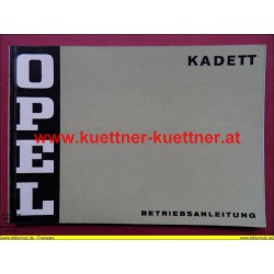 Betriebsanleitung OPEL KADETT (OKT.  1972)