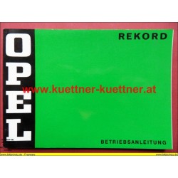 Betriebsanleitung OPEL REKORD (MAI  1973)