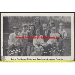AK - Louis Ferdinand Prinz von Preußen mit seiner Familie