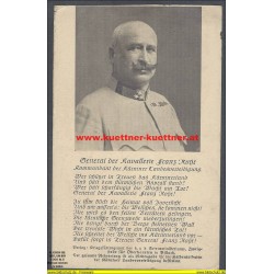 ROHR, Franz Rohr von Denta, GdK. Kommandant der Kärntner