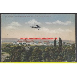 Wr. Neustadt - Etrich-Monoplan über der k. u. k. Artillerie-Kaserne (NÖ