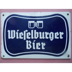Werbetafel  "Wieselburger...