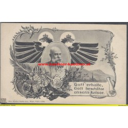 AK - Gott erhalte, Gott beschütze unsern Kaiser (1908)