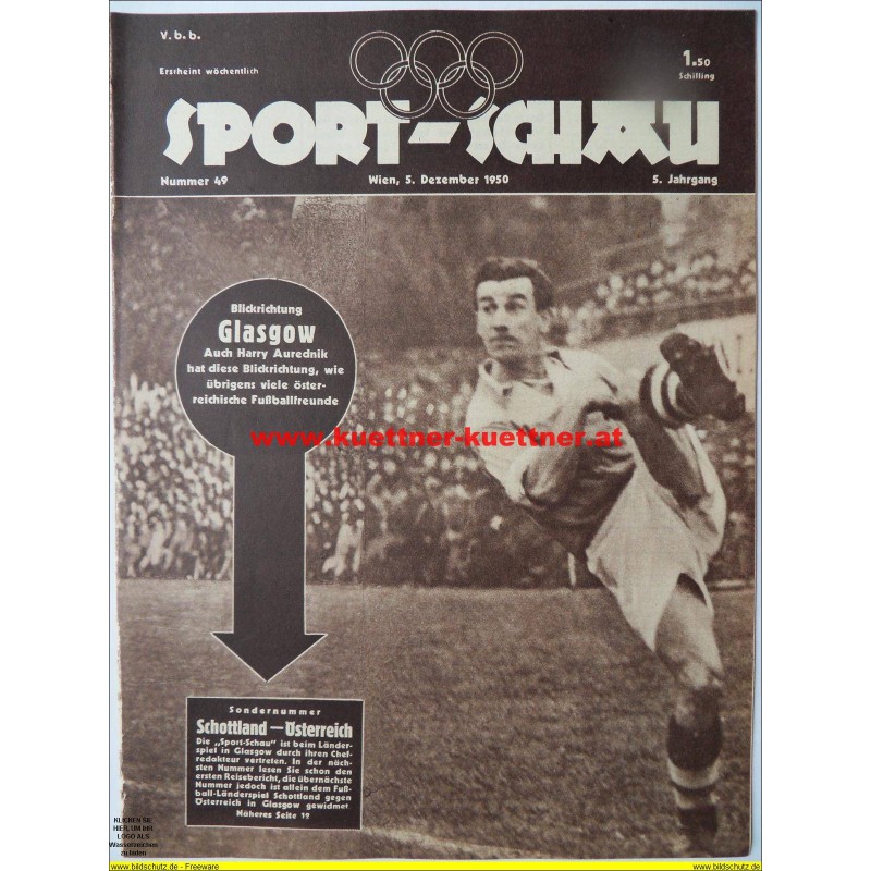 Sport-Schau Nr.49 - 5. Dezember 1950 - 5. Jahrgang
