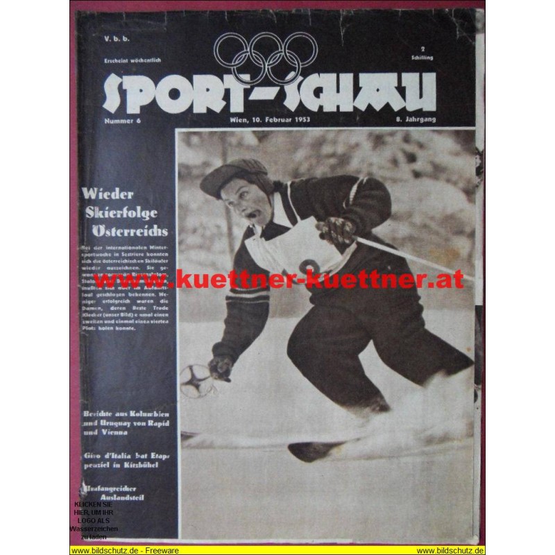 Sport-Schau Nr.6 - 10. Februar 1953 - 8. Jahrgang
