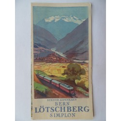 Prospekt Berner Alpenbahn -...
