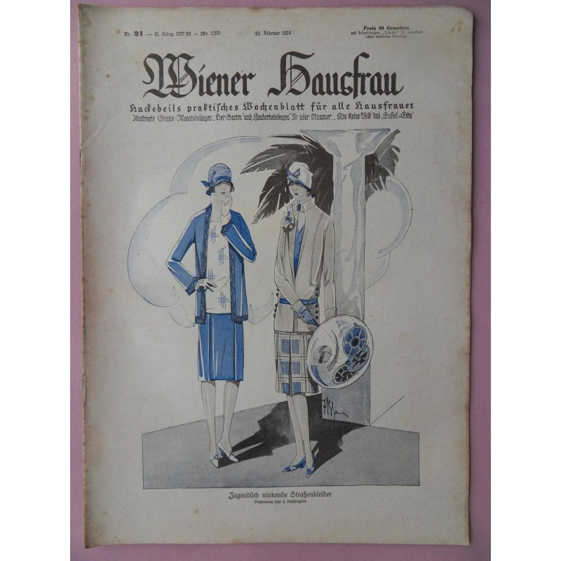 Wiener Hausfrau Heft 21 / 1927/28 - ohne Schnittbogen