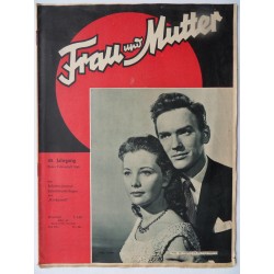 Modezeitschrift Frau und Mutter 1956 Erstes  Februarheft mit Schnittbogen6