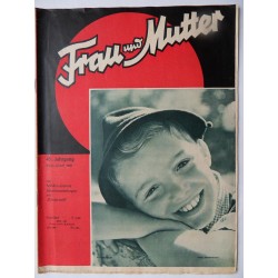Modezeitschrift Frau und Mutter 1956 Erstes Juliheft mit Schnittbogen2