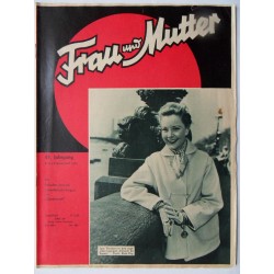 Modezeitschrift Frau und Mutter 1956 Erstes Oktoberheft mit Schnittbogen1