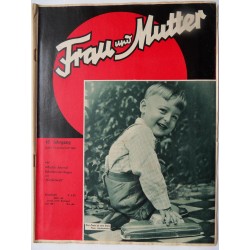 Modezeitschrift Frau und Mutter 1956 Erstes Septemberheft mit Schnittbogen1