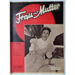 Modezeitschrift Frau und Mutter 1956 Zweites Juniheft mit Arbeitsbogen1