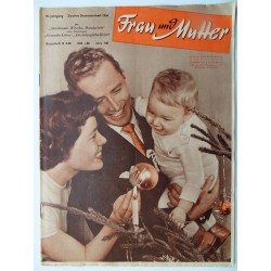 Modezeitschrift Frau und Mutter 1956 Zweites Dezemberheft mit Arbeitsbogen4