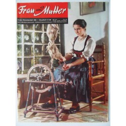 Modezeitschrift Frau und Mutter 1961 Erstes Novemberheft mit Schnittbogen4