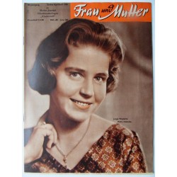 Modezeitschrift Frau und Mutter 1959 Erstes Aprilheft mit Schnittbogen1
