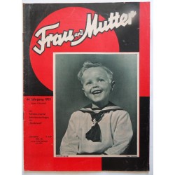 Modezeitschrift Frau und Mutter 1955 Erstes Märzheft mit Schnittbogen4