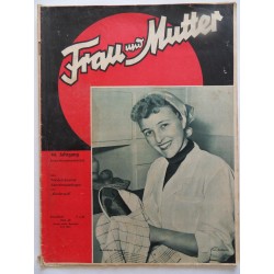 Modezeitschrift Frau und Mutter 1955 Erstes Novemberheft mit Schnittbogen1