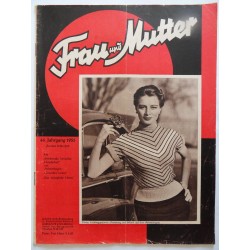 Modezeitschrift Frau und Mutter 1955 Zweites Märzheft mit Arbeitsbogen4